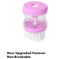 Plastic Wash Basin Brush Cleaner with Liquid Soap Dispenser (Multicolour)