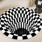 3D Space Round Carpet, Floor Mat Non-Woven Doormat (1 Pc / 78 Cm)