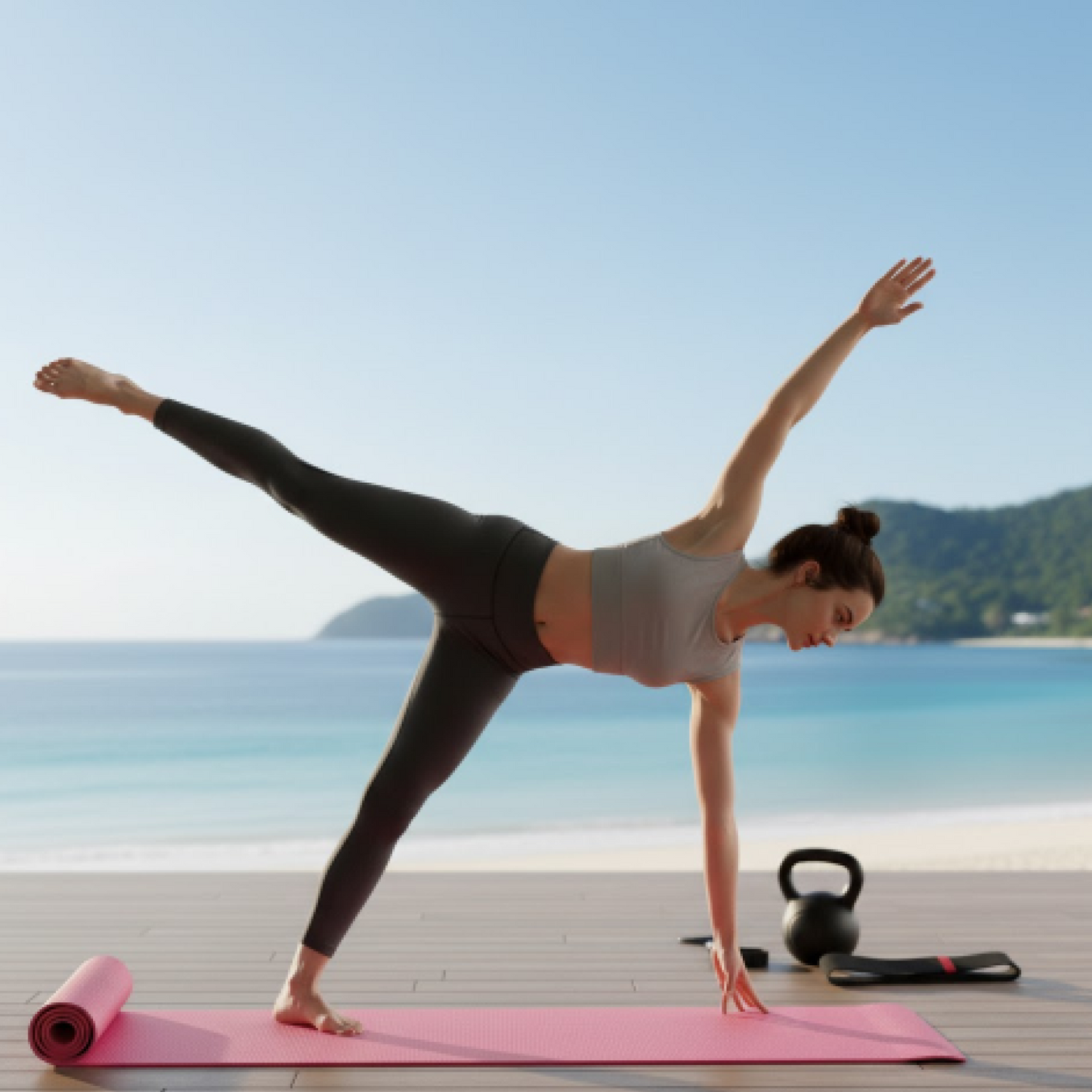 Yoga Mat Eco-Friendly for Fitness & Gym – Non-Slip Exercise Mat (180x60cm)