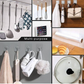 Heavy Duty Flower Adhesive Wall Hooks - (10 Pc / Set)