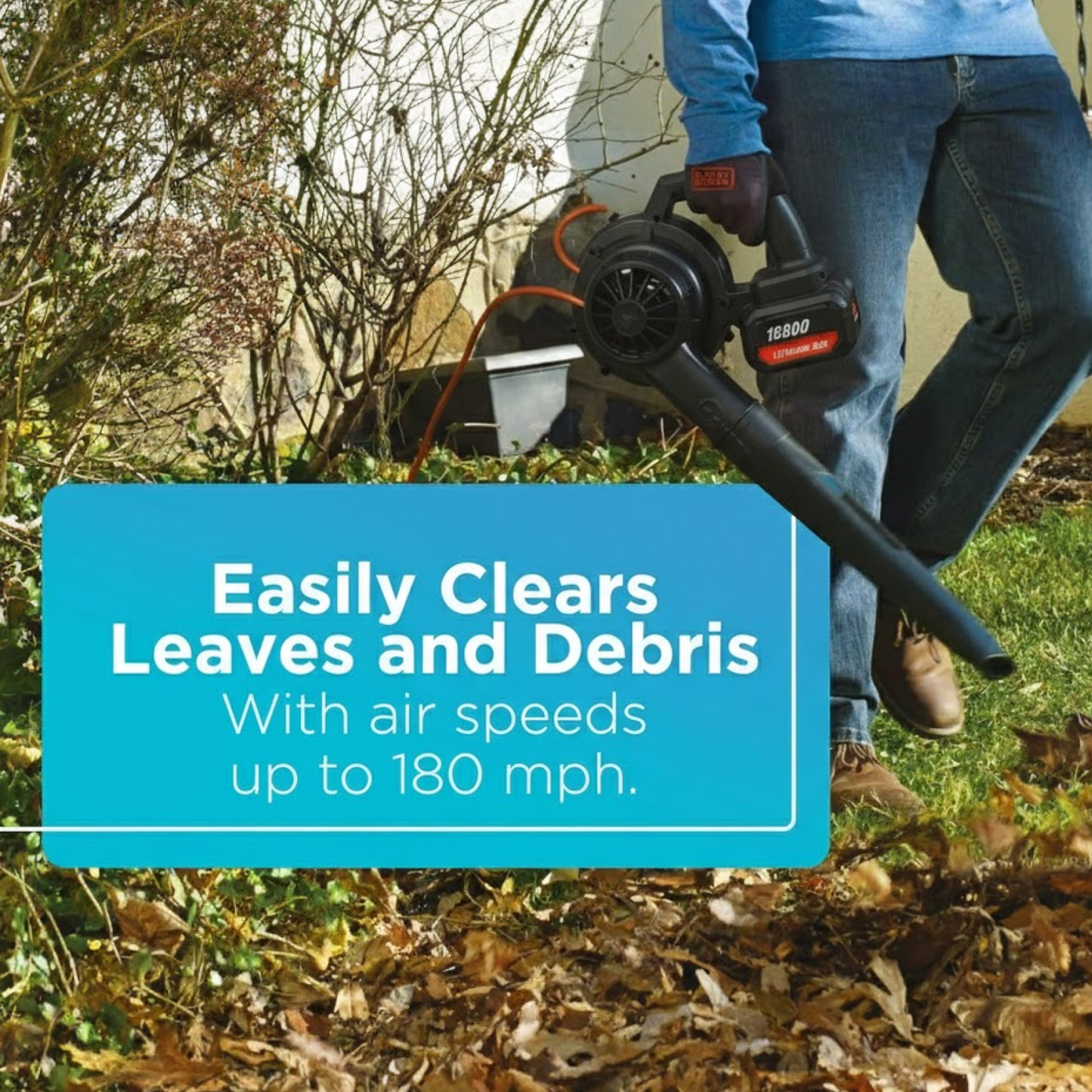 Multi-Purpose Home and Garden Air Blower Kit with Collection Bag for Easy Cleaning