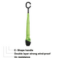 Foldable UV & Rain Umbrella with C-Shaped Handle – Kids (1 Pc / Mix Color)