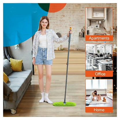 Microfiber Mop with Extendable Handle for Home & Office Cleaning