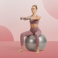 Heavy Duty Gym Ball Non-Slip Stability Ball with Foot Pump for Total Body Fitness