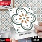 Peel & Stick 8×8 Inch Floor Tiles for Kitchen & Bathroom (10 Pc Set)
