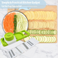 Slicer for Kitchen 5 in 1 Foldable Vegetable Slicer Blade Potato Cutter
