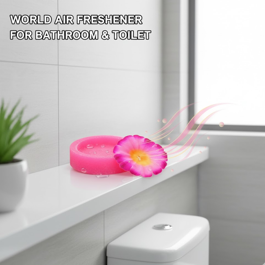 World Air freshener Flowers Block for Bathroom and Toilet