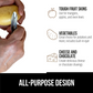 Multipurpose 2-in-1 Stainless Steel Knife & Peeler (1 Pc)