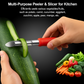 Multipurpose 2-in-1 Stainless Steel Knife & Peeler (1 Pc)