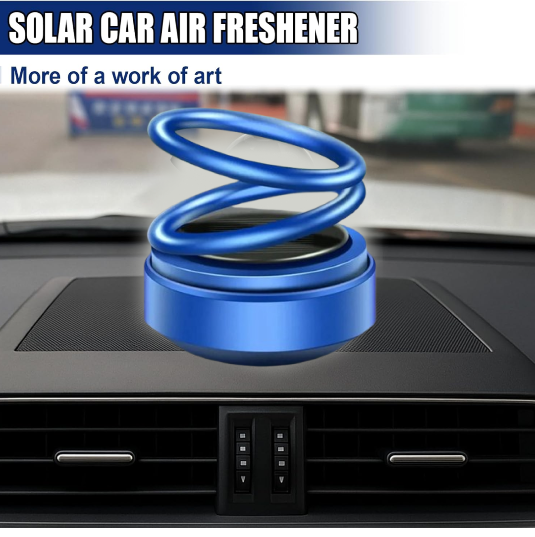 Solar Car Aroma Diffuser 360° Rotating Design, Air Freshener for Car, Home, Office