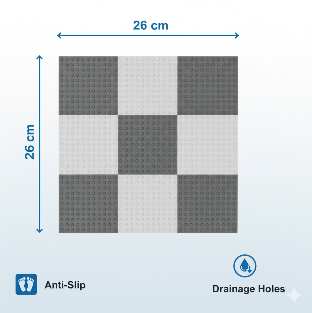 Bath Anti-Slip Mat – Prevent Slippery Surfaces While Bathing (26×26 cm)