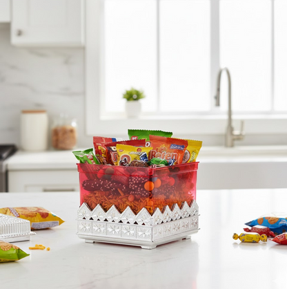 Ruby Dry fruit Storage Container - Attractive Design Box for Home & Kitchen