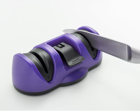 Manual Knife Sharpener 2 Stage Sharpening Tool for Ceramic Knife and Steel Knives Your Brand