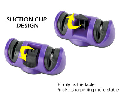 Manual Knife Sharpener 2 Stage Sharpening Tool for Ceramic Knife and Steel Knives Your Brand