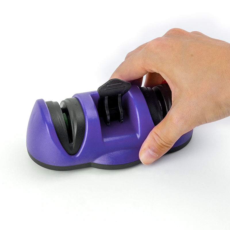 Manual Knife Sharpener 2 Stage Sharpening Tool for Ceramic Knife and Steel Knives Your Brand