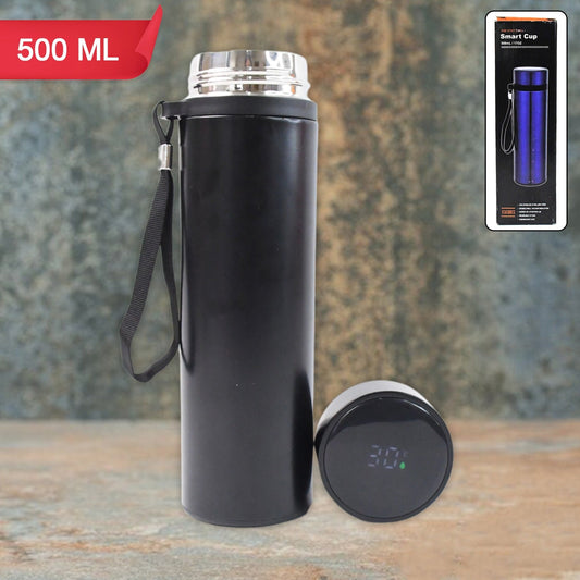 Double Wall Stainless Steel Water Bottle Screen Smart Temperature Display (500ml) Wukusy