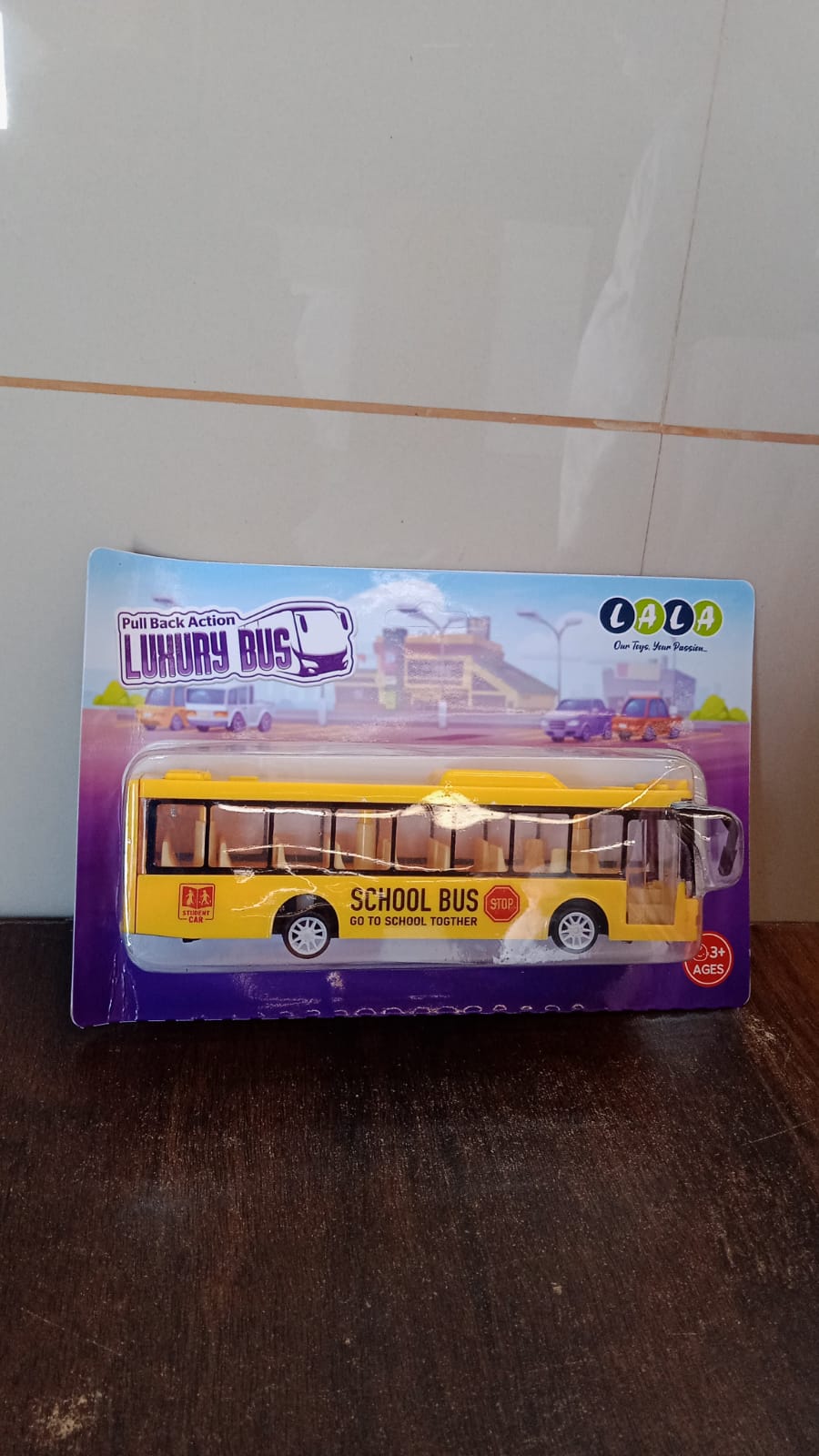 Inertia Bus Toys , High Simulation Yellow Fine Details Mini Bus