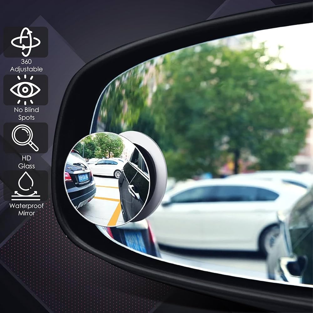 Car Safety & Cleaning Combo | Blind Spot Mirror, Interior Brush & Wiper Detergent shopbyte