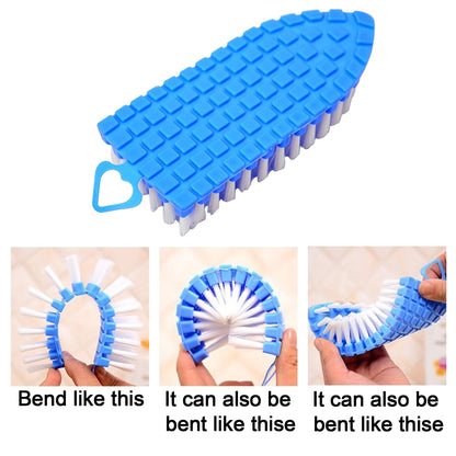 Flexible Plastic Cleaning Brush for Home, Bathroom, Your Brand