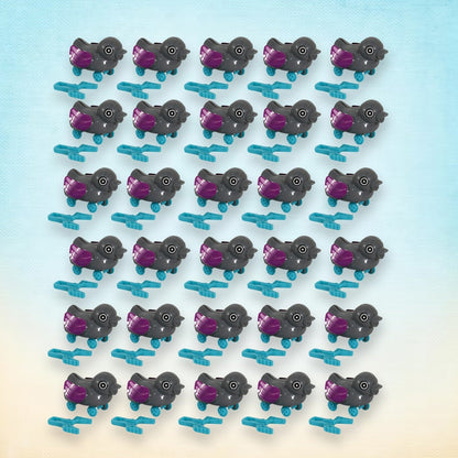 Small push back duck toy, Ejectable spring tail duck, Small DIY duck Toy (30 Pcs Set) Your Brand