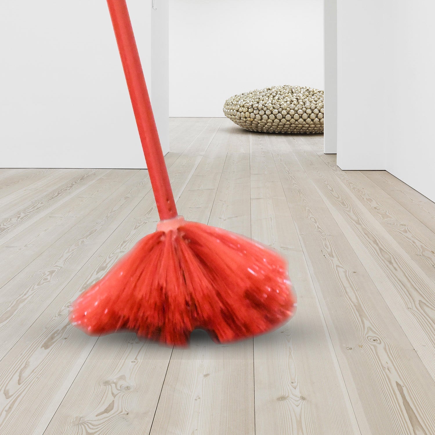 Cobweb Brush With Metal Strong Long Extendable Handle for Dusting, Ceiling Cobweb Cleaning, Brush for Lights, Fans & Webs Cleaning for Home / Kitchen (90 Inch /  MOQ :- 6 Pc) Your Brand