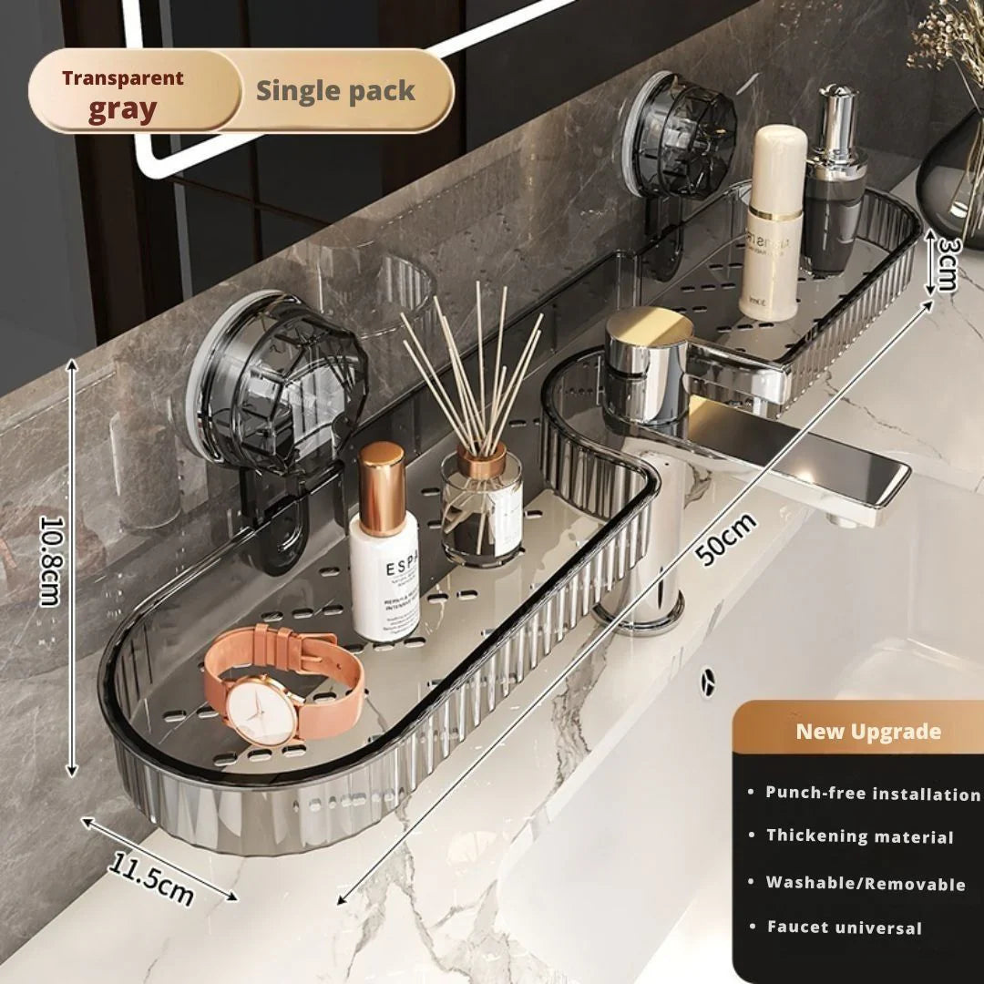 Universal Faucet Suction Shelf (Punch-Free)