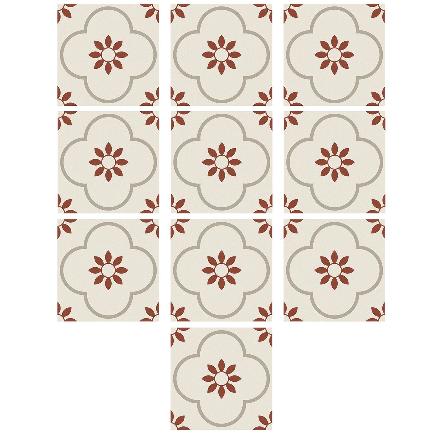 Peel and Stick Floor Tiles Kitchen / Bathroom Backsplash Sticker Detachable Waterproof DIY Tile Stickers for Wall Decoration Tiles Home Decoration (8x8 Inch / 10 Pcs Set) Your Brand