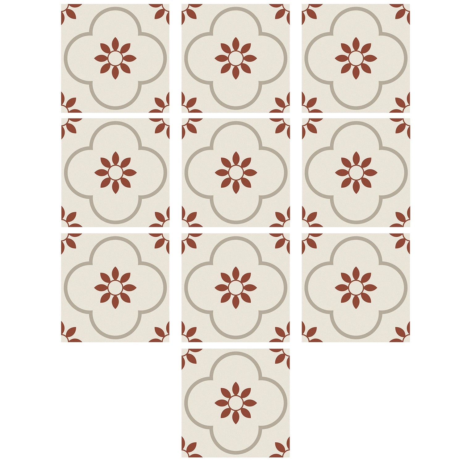 Peel and Stick Floor Tiles Kitchen / Bathroom Backsplash Sticker Detachable Waterproof DIY Tile Stickers for Wall Decoration Tiles Home Decoration (8x8 Inch / 10 Pcs Set) Your Brand