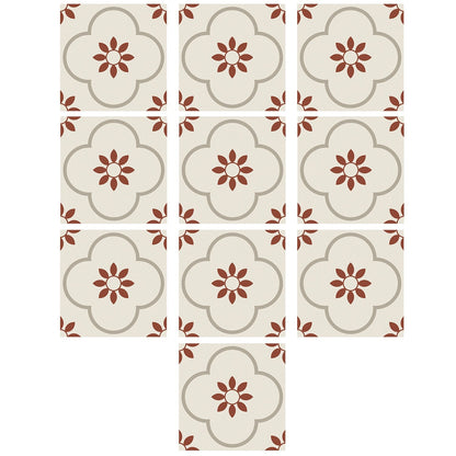 Peel and Stick Floor Tiles Kitchen / Bathroom Backsplash Sticker Detachable Waterproof DIY Tile Stickers for Wall Decoration Tiles Home Decoration (8x8 Inch / 10 Pcs Set) Your Brand