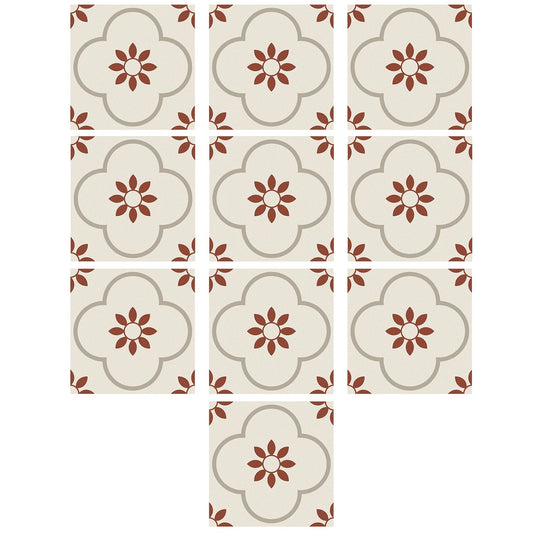Peel and Stick Floor Tiles Kitchen / Bathroom Backsplash Sticker Detachable Waterproof DIY Tile Stickers for Wall Decoration Tiles Home Decoration (8x8 Inch / 10 Pcs Set) Your Brand