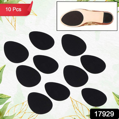 Non-Slip Shoe Pads, Rubber Shoe Sole Protector Pads, Self-Adhesive Shoe Grips Pads Stickers Non Skid for Ladies Shoes, High Heels, Boots (10 Pcs Set) Your Brand