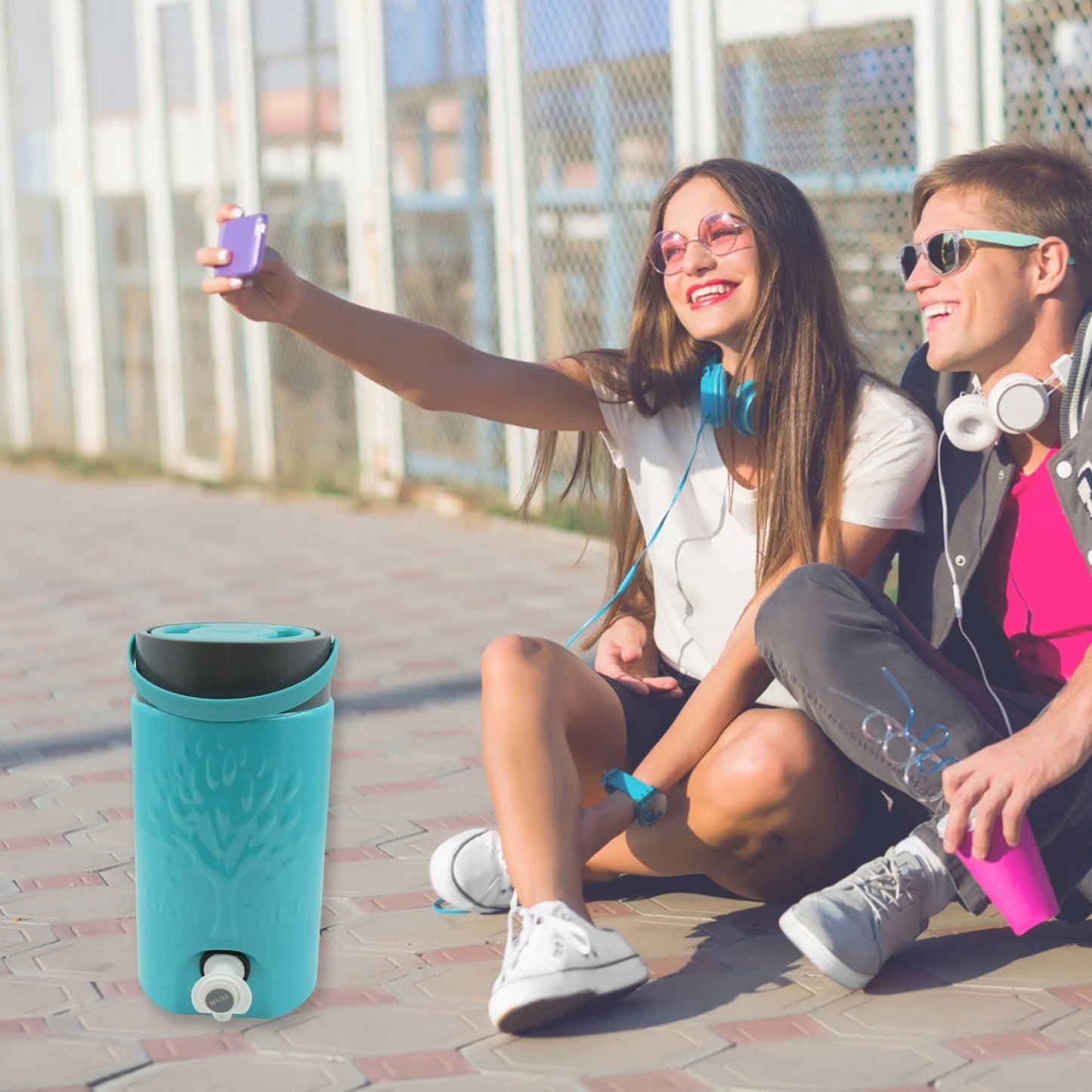 Insulated Water Jug with Tap (3000ml): Leakproof, Travel Cooler Your Brand