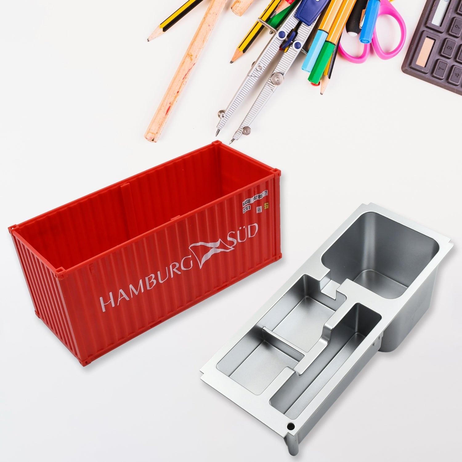 Shipping Container Pen Holder Shipping Container Model Pen Name Cardholder Simulated Container Model For Business Gift Your Brand