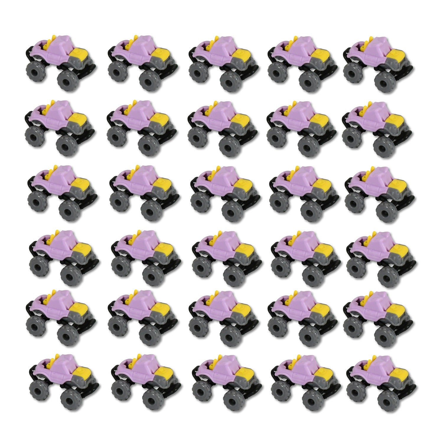Mini Monster Trucks Friction Powered Cars for Kids Big Plastic Tires Baby Boys Super Cars Blaze Truck for Kids Gifts Toys (30 Pcs Set) Your Brand