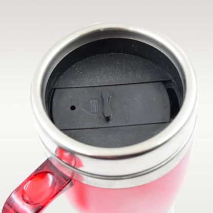 High Quality Stainless Steel Vacuum Glass Insulated Glass Coffee Cups Double Walled Travel Mug, Car Coffee Mug (With Lid & Handle / 1 Pc) Your Brand