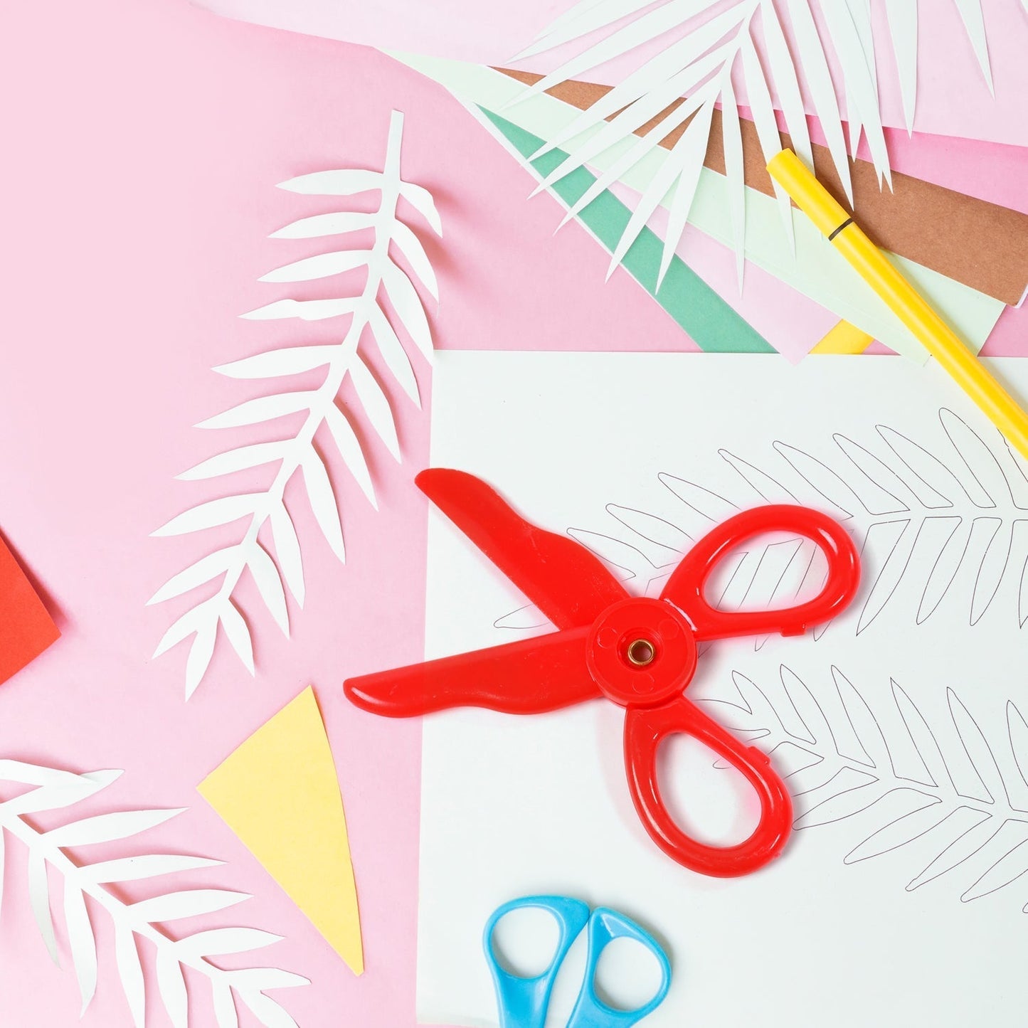 Plastic Child-Safe Scissor Set (50 Pcs Set) Your Brand