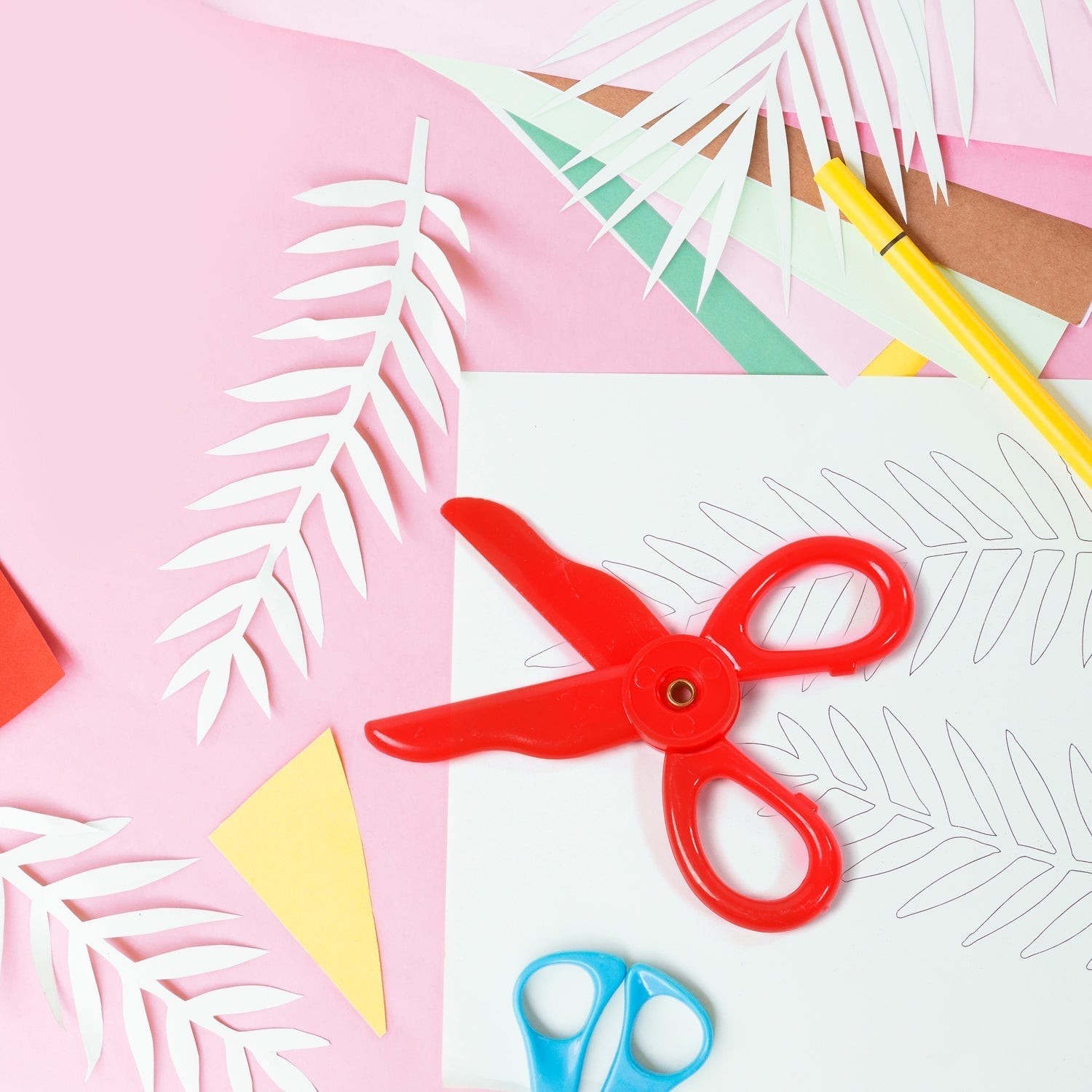 Plastic Child-Safe Scissor Set (50 Pcs Set) Your Brand