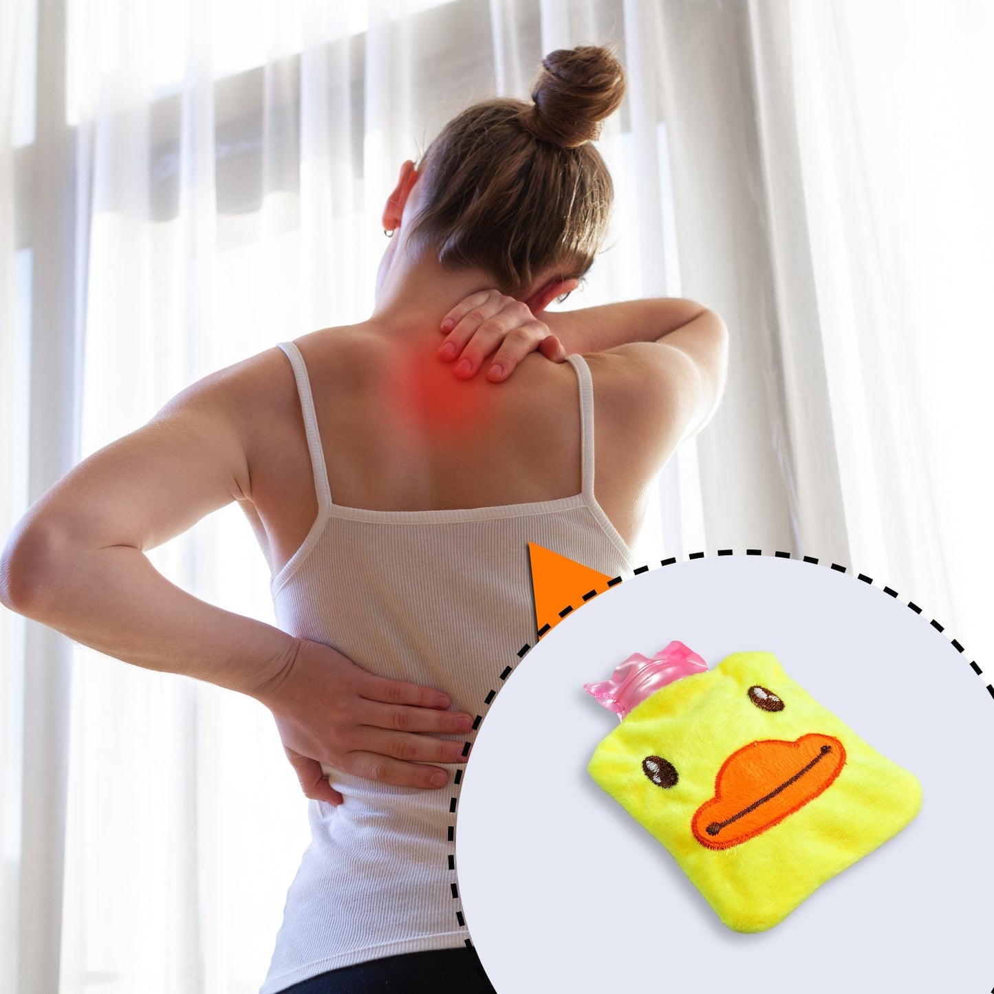 Cute duck warm water bag