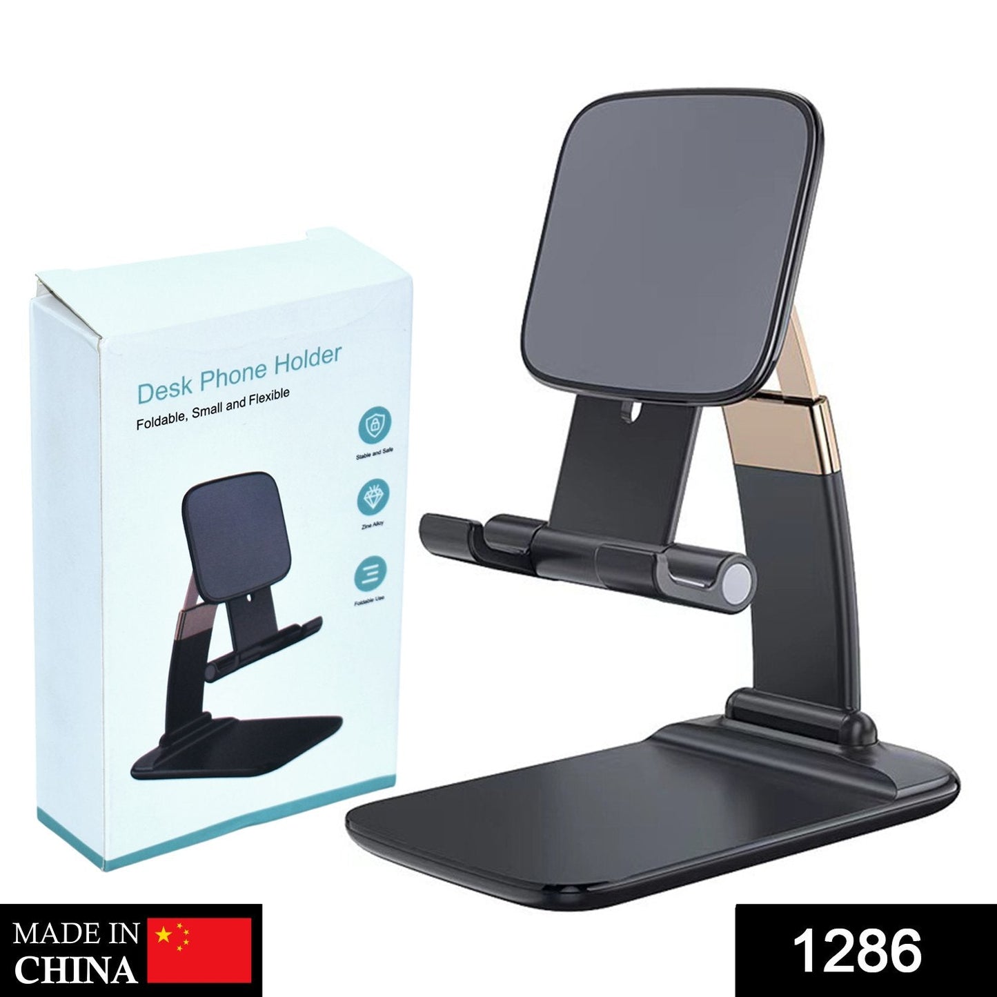 Phone Holder for Table, Foldable Universal Mobile Stand for Desk Your Brand