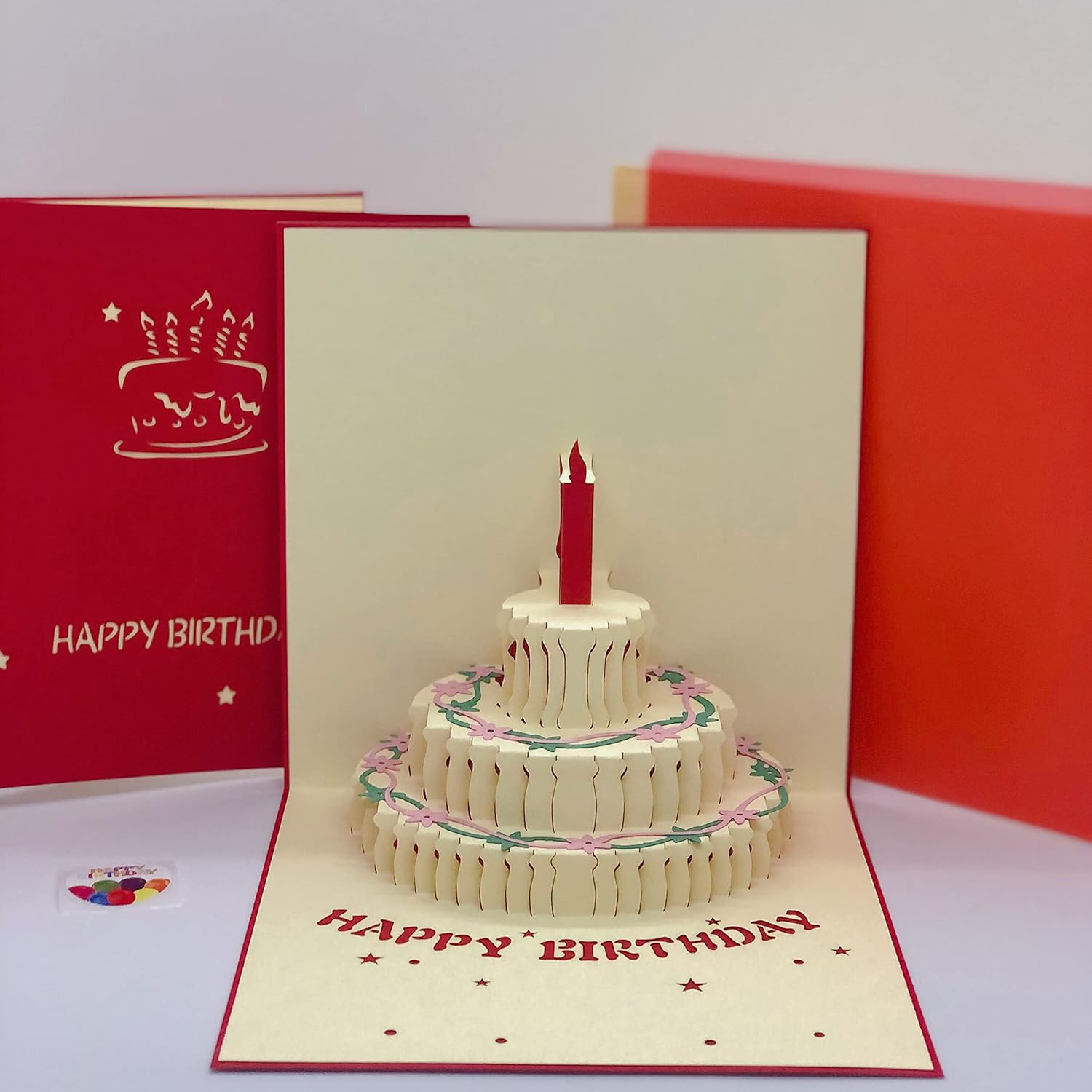 3D Paper Wish Card High Quality Paper Card All Design Card Good Wishing Card  (Birthday , Valentine , love , Christmas Card) (1Pc ) Your Brand