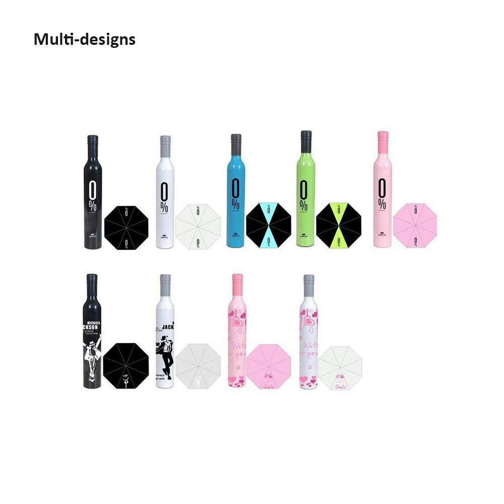 Pocket Folding Wine Bottle Umbrella Your Brand