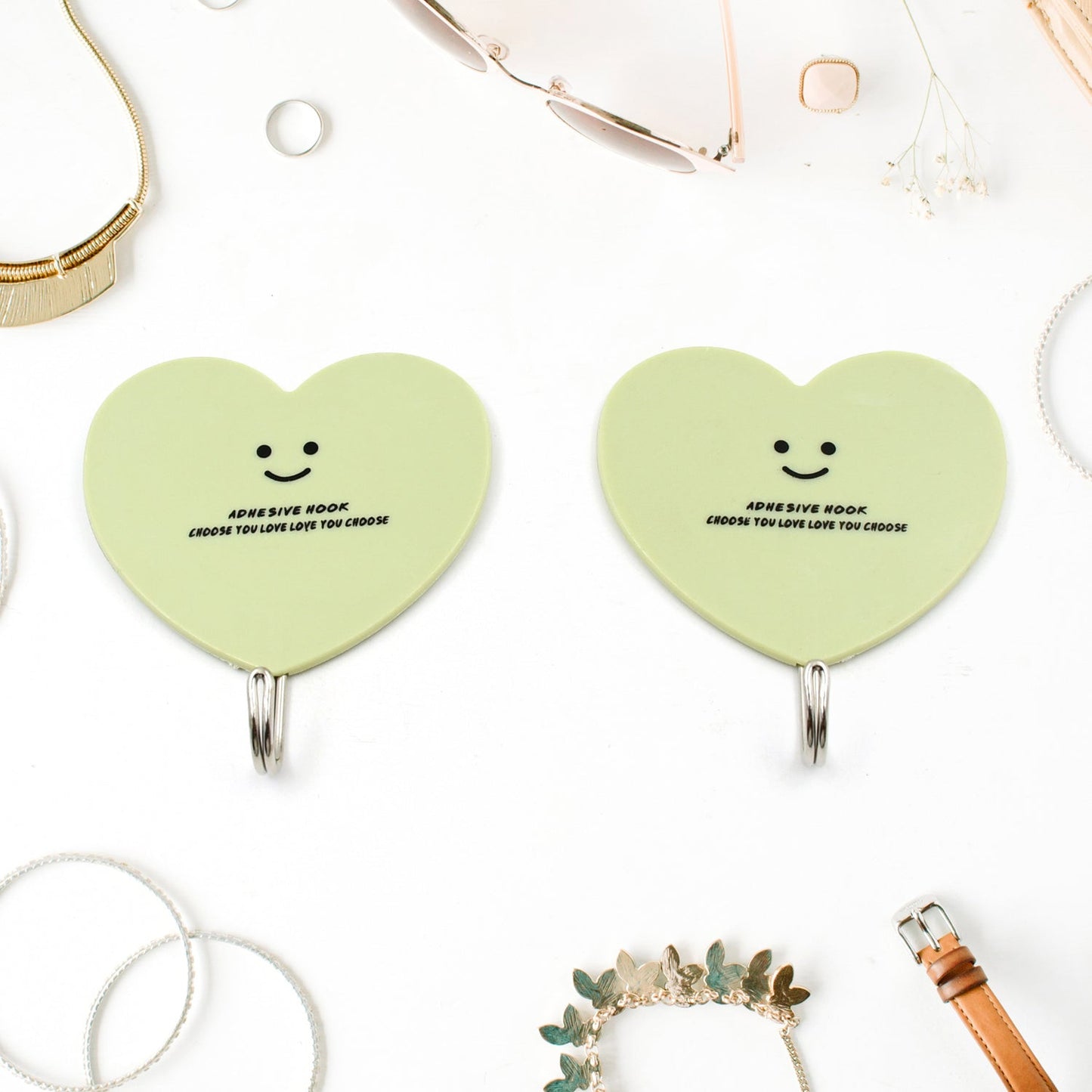 Strong Self-Adhesive Hooks (2 Pc): Heavy Duty, Waterproof, All-Purpose Your Brand