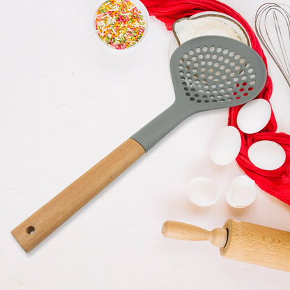 Plastic Kitchen Accessories Skimmer, Spatula Spoon & Soup Spoon Heat Resistant  Non Stick Spoons Kitchen Cookware Items Heat Resistant Plastic Kitchen Utensils for Cooking, BPA FREE Gadgets for Non-Stick Cookware (1 Pc ) Your Brand