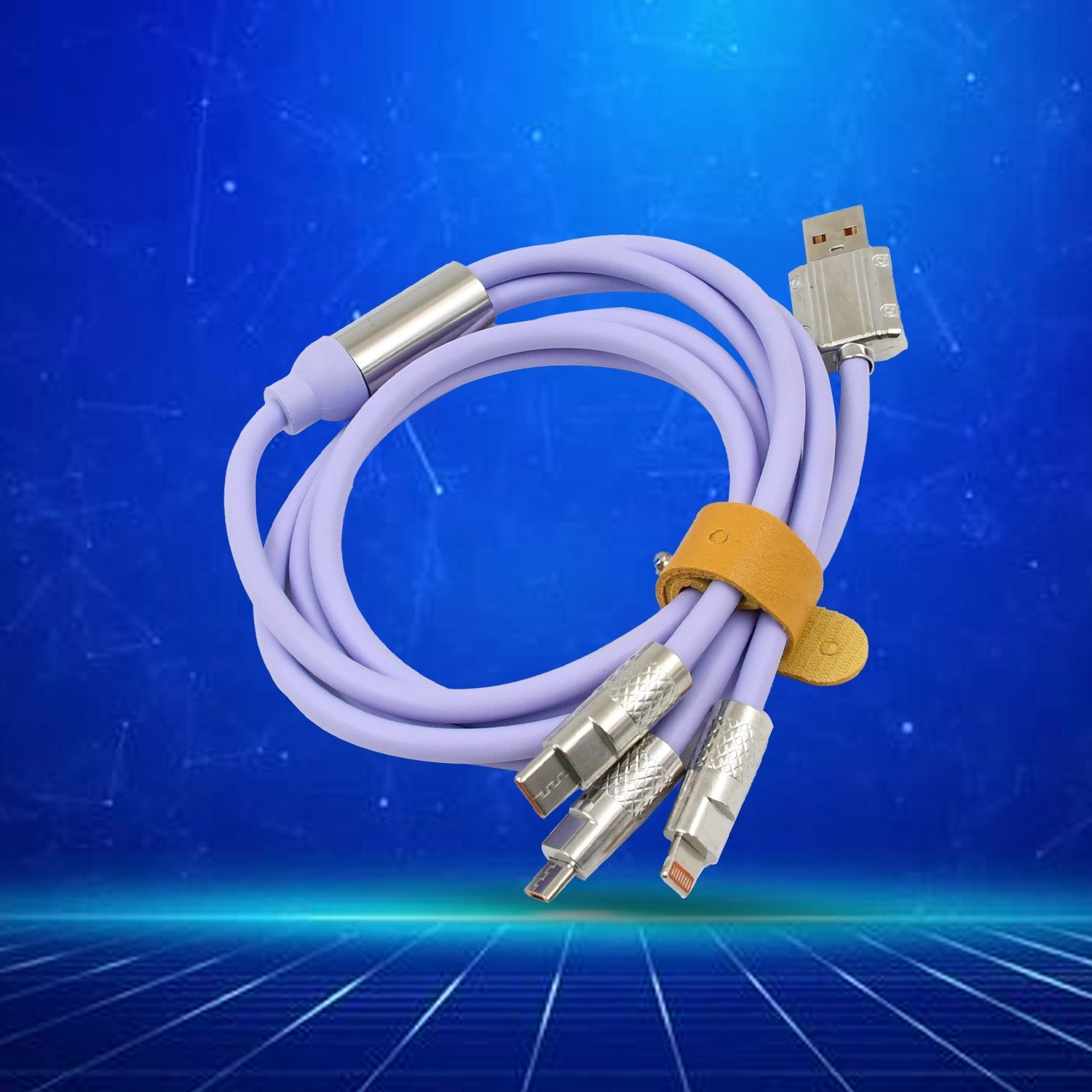 3 in 1 Multi Super Fast Charging Cable (1 Pc) Your Brand