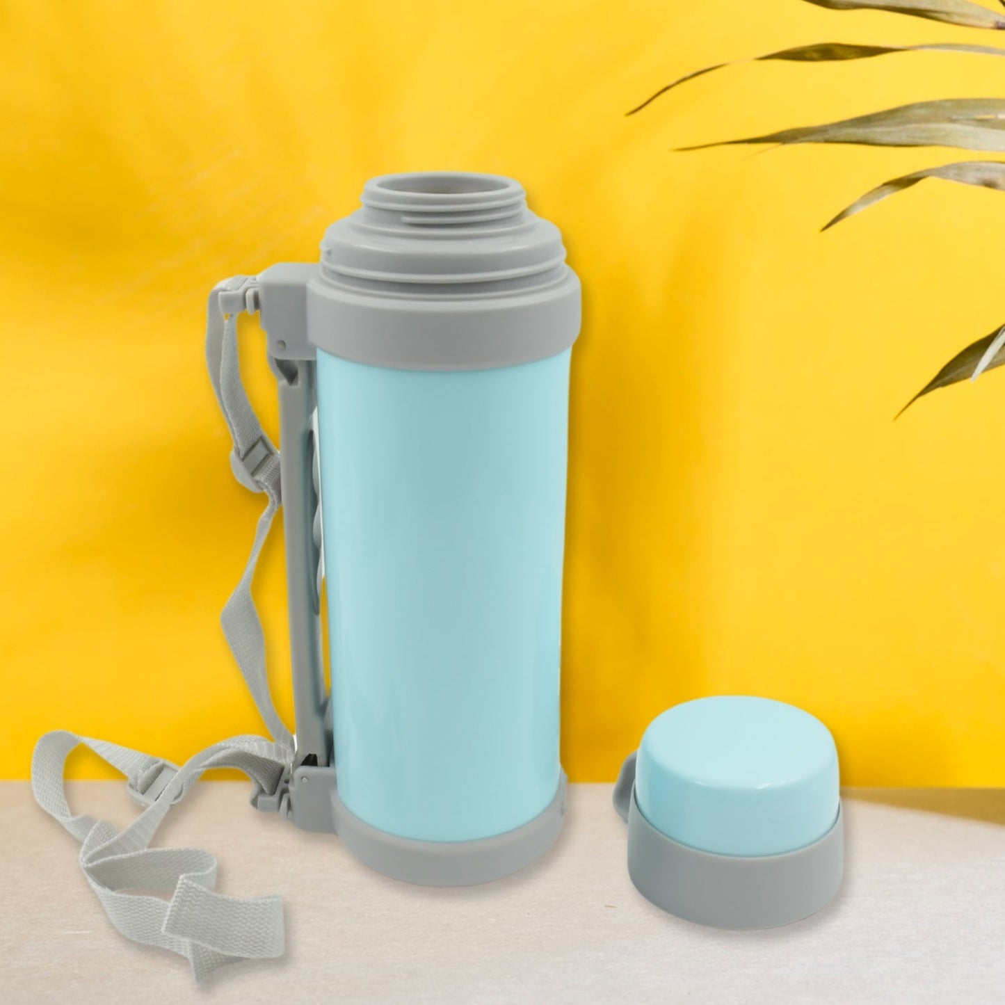 Stainless Steel Insulation Thermos, Double-Wall Vacuum Insulated Water Bottle For Travel, Outdoor Fitness Portable Travel Pot, Camping Coffee, Portable Car, Travel Keep Hot & Cold Large Capacity (1200 ML) Your Brand