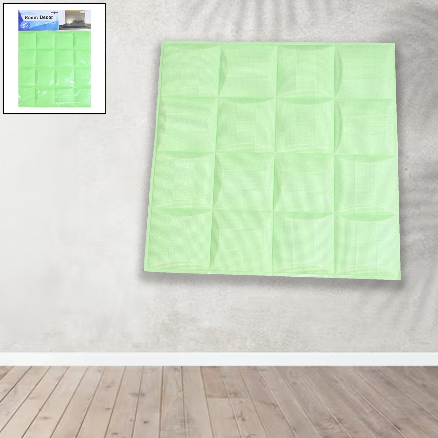 3D Adhesive wallpaper for living room. Room Wall Paper Home Decor Self Adhesive Wallpaper (36x36 Cm / 1 pc) Your Brand