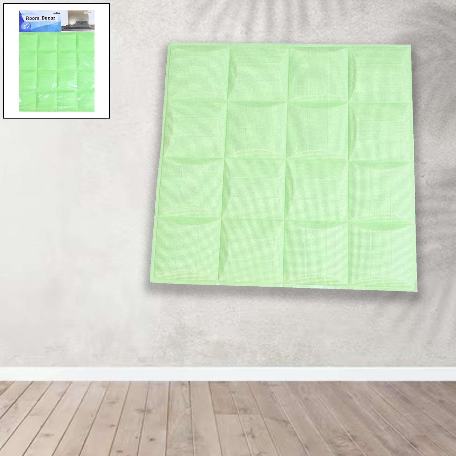 3D Adhesive wallpaper for living room. Room Wall Paper Home Decor Self Adhesive Wallpaper (36x36 Cm / 1 pc) Your Brand