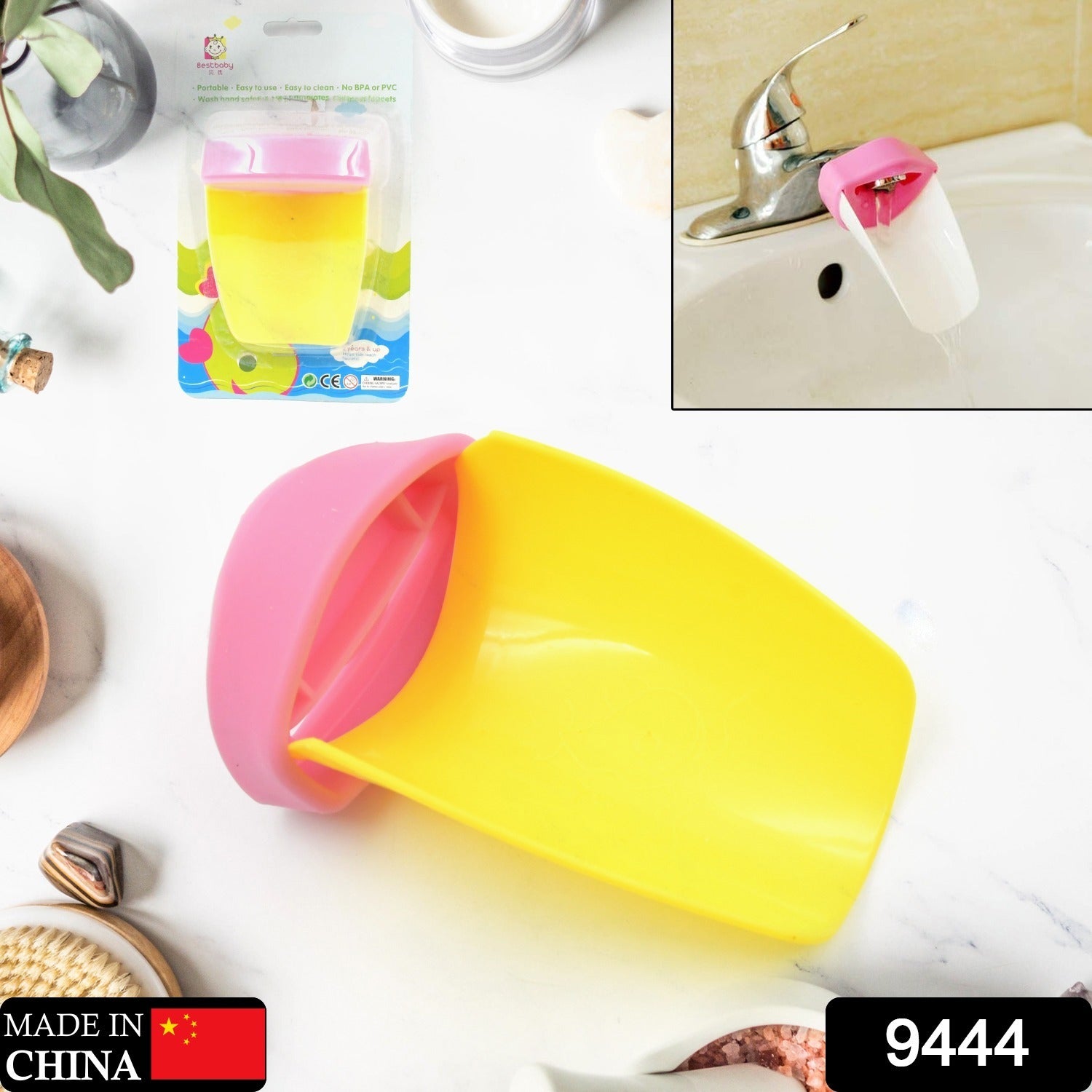 Faucet Extender | Easy Use for Hand Washing for Kids, Toddlers, Babies and Children |  Silicone Sink  Handle Extender | Fun Hand-Washing Solution | Cute Duck Mouth Design Wash Helper Bathroom Sink for Babies and Children (1 Pc) Your Brand