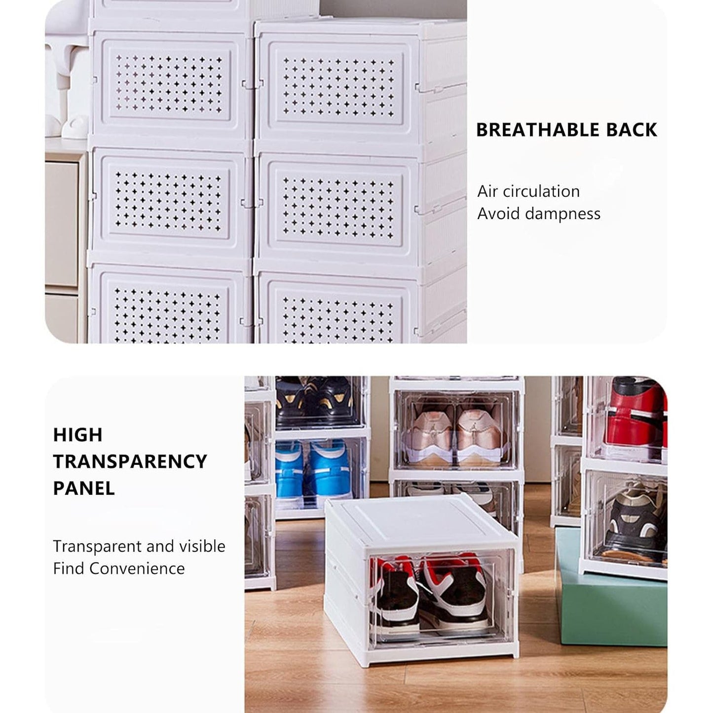 Stackable Multifunctional Storage, for Clothes Foldable Drawer Shelf Basket Utility Cart Rack Storage Organizer Cart for Kitchen, Pantry Closet, Bedroom, Bathroom, Laundry (4 Layer /  1 Pc) Your Brand