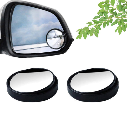 360DEGREE BLIND SPOT ROUND WIDE ANGLE ADJUSTABLE CONVEX REAR VIEW MIRROR - PACK OF 2 Your Brand